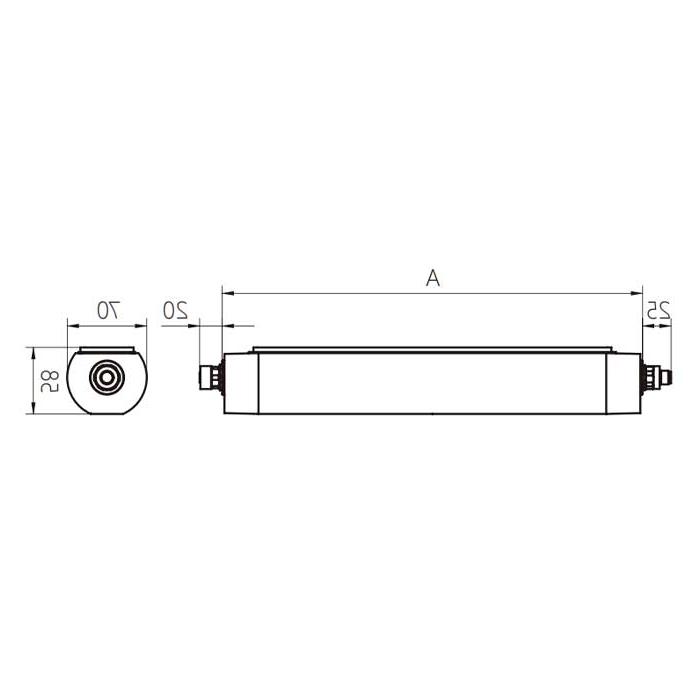 功率30W、尺寸 A= 790 mm x 70 mm、MQAL-60-SDL、A70142